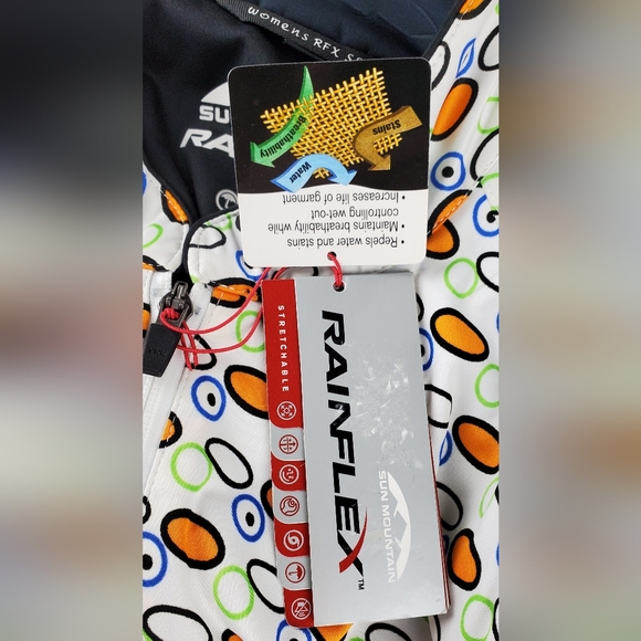 Sun Mountain Women's RFX Rainflex Golf Full Zip Waterproof Jacket - Size S - NWT - Picture 9 of 16